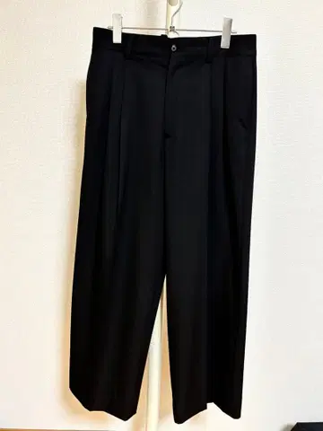 [ stein 24SS ] LONG WIDE TROUSERS (블랙)
