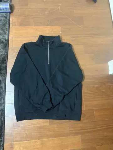 블랙 하프 지퍼 트레이닝복