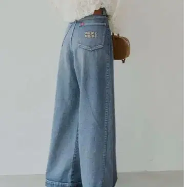 CHICO 치코 루즈 와이드 데님 블루