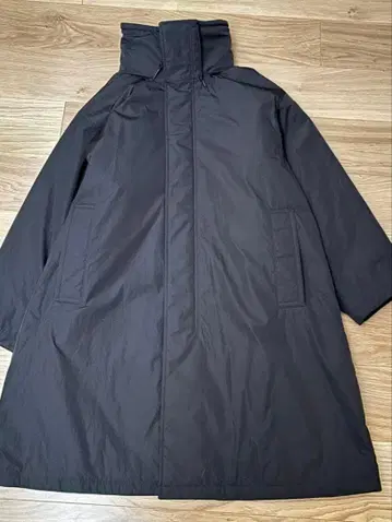 UNIQLO C 후디드 코트 블랙 S