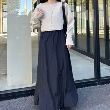 mystic 벌룬 원피스 세트 2 블랙