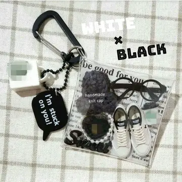 화이트 x 블랙 가챠 컨버스