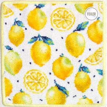 페이러 타월 손수건 레몬 도트