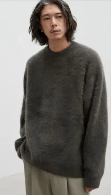 LIDNM FOX CASHMERE KNIT DEEP MOCHA