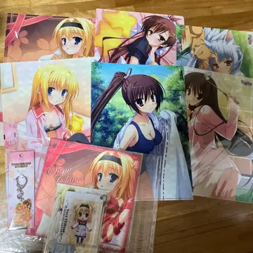 천신난만 캐릭터 굿즈 세트 클리어 파일 패스 케이스 키링