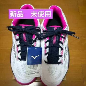 Mizuno 테니스화 여성용 화이트/핑크 옴니클레이용