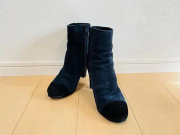 파비오 루스코니 스웨이드 슬림 레그 숏부츠 37