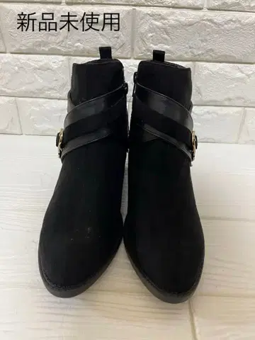 숏부츠 블랙 스웨이드 소재 [미사용 새상품]