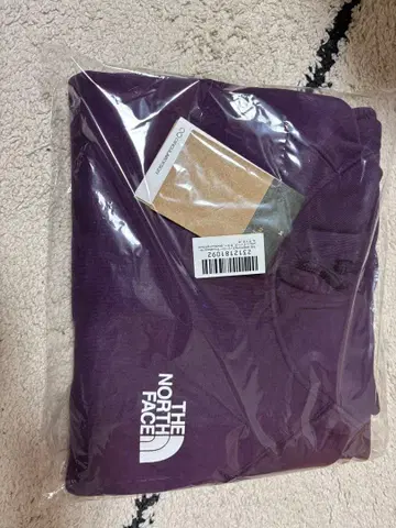 THE NORTH FACE 보라색 후드 부착 후드티 M 사이즈