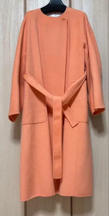 새상품 투모로우랜드 Ballsey 프리미엄 울 노카라 롱 코트