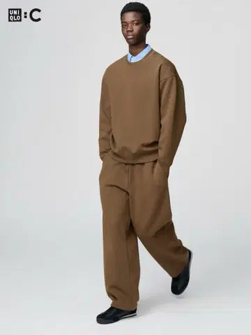 맨투맨 와이드 팬츠