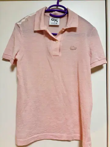 LACOSTE 핑크 피케 셔츠 반팔