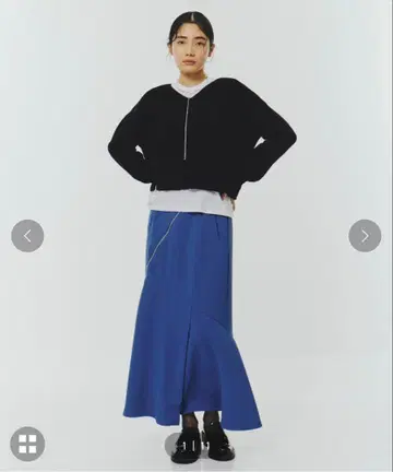 UNITED TOKYO 바이어스 ZIP 커팅 스커트