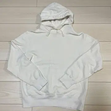 Champion 화이트 후드 부착 후드티 M 사이즈