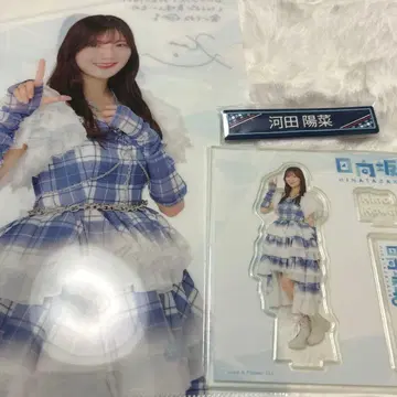 제일복권 히나타자카 카와타 히나 아크릴 스탠드 클리어 파일 케이블 클립