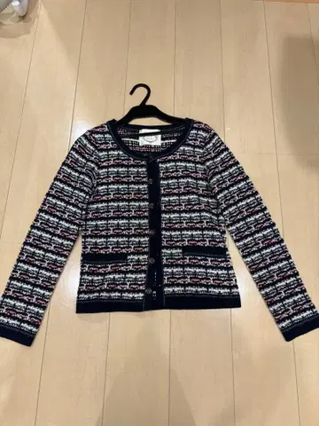 Royal Pince 긴팔 가디건 네이비