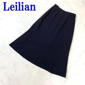 레리안 롱 스커트 울 플레어 안감 있음 네이비 7 C1632