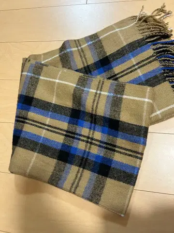 체크 무늬 울 머플러 LOWRYSFARM