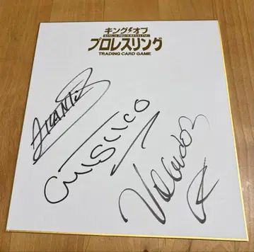 CMLL 아틀란티스 미스티코 보라돌 jr 친필 사인 색지