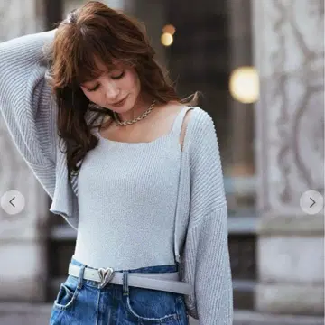 코코딜 라메릴리얀 숏 가디건