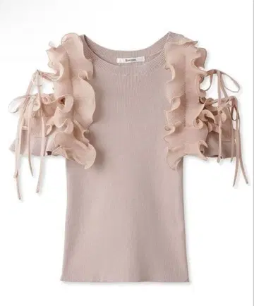 스나이델 디자인 프릴 니트 풀오버