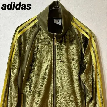 [ 레어 ] adidas 아디다스 벨로아 저리 자켓 골드 디자인