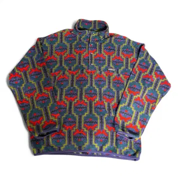 patagonia 스냅T 플리스 테웰체 패턴 90s 눈 없는 택 L