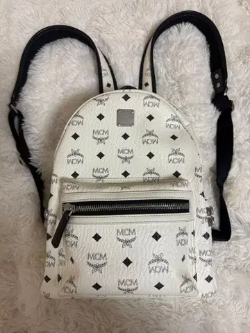 MCM 백팩 화이트 Small