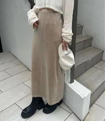 [mline] 디자인 벨로아 스커트