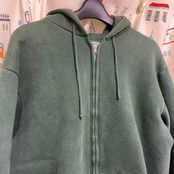 70s 마요 스프루스 지퍼 후드티 서멀 더블 페이스