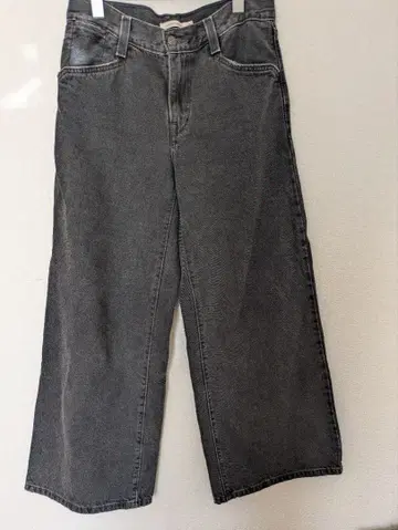 리바이스 BAGGY WIDE 그레이 데님 와이드 팬츠