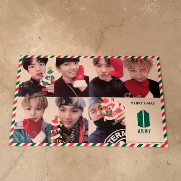 BTS 크리스마스 메시지 카드 팬클럽 혜택