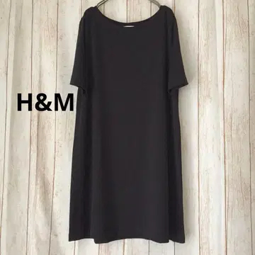 [ 미사용 ] H&M 블랙 티셔츠 원피스