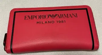 EMPORIO ARMANI 빨간색 장지갑