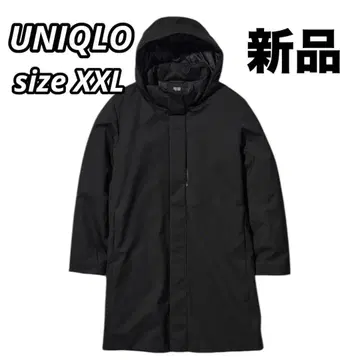 [택 포함 새상품] UNIQLO 하이브리드 다운 코트 남성용 블랙 XXL