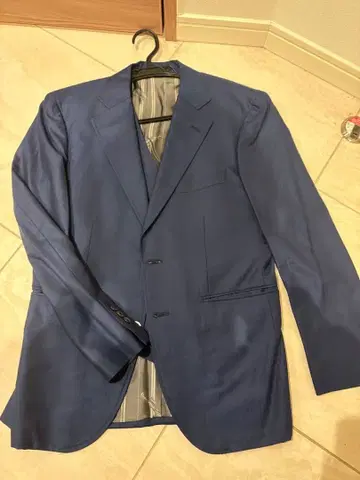 제냐 15milmil 쓰리피스 수트 네이비