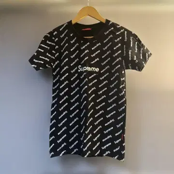 노브랜드 로고 프린트 T셔츠 블랙