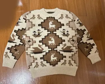 알파카 울 100% 핸드메이드 니트