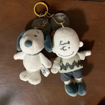 찰리 브라운 스누피 페어 마스코트 키체인 USJ 키링