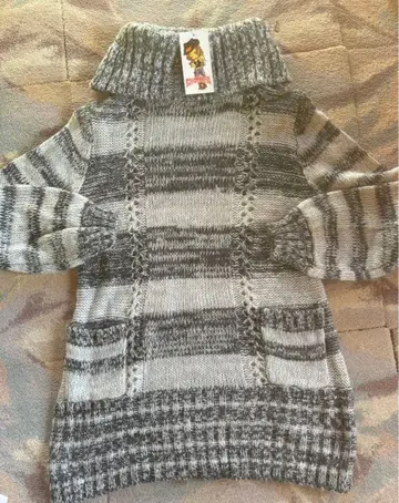 헤이세이 갸루 히메 갸루 pumpkin 롱 니트 터틀 택 포함 새상품!