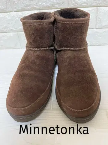 MINNETONKA 미네통카 브라운 숏부츠 24cm