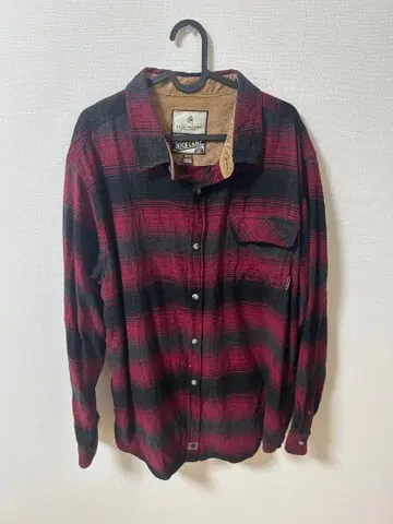 LEGENDARY WHITETAILS 긴팔 셔츠 XL 레드/블랙