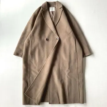 개럴개런트 울 리버 더블 페이스 체스터 코트 브라운