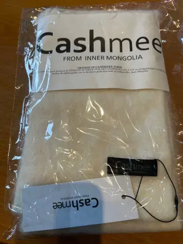 [ 미사용 새상품 ] Cashmee 캐시미어 화이트 머플러