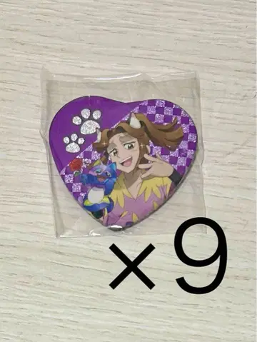 닌타마 란타로 히라타키 야샤마루 하트 캔뱃지 난자타운