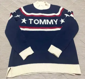 새상품급 타미힐피거 타미진스 니트 네이비 S
