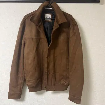 ZARA 스웨이드 자켓 XL 브라운