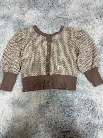 nice claup 니트 가디건 7부 소매