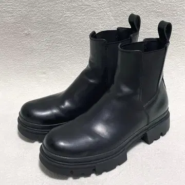 ZARA 사이드 고어 부츠 통굽 첼시 부츠 볼륨 밑창 42
