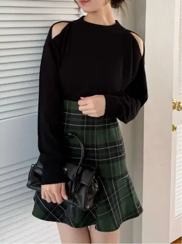 SNIDEL 콜드 숄더 풀오버